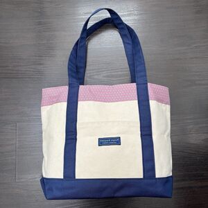 Vineyard Vines Custom Collection Canvas Tote Bag Merrill Lynch Bull Design Trim